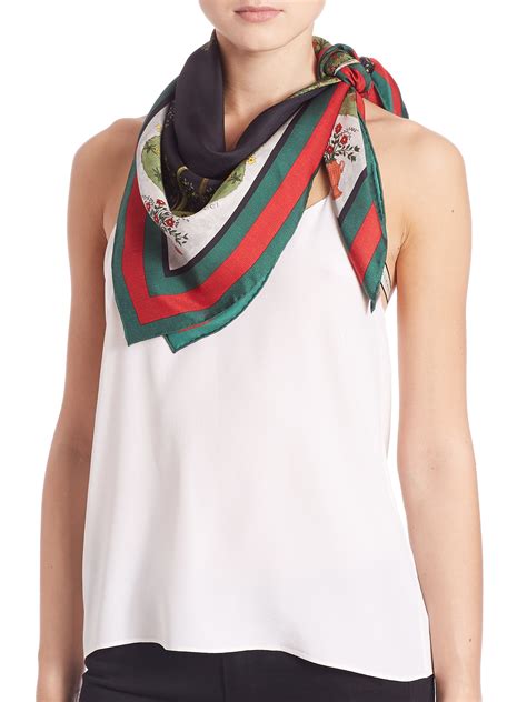 how much is a gucci silk scarf|gucci silk scarf women.